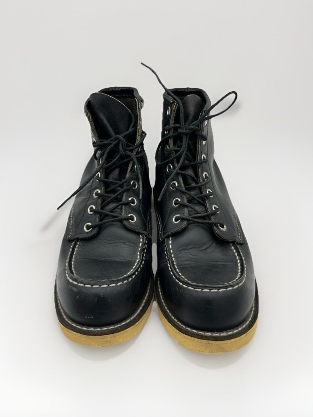 Red Wing Boots 8130 Classic Moc Leather Black Made in USA  Men Size 8E